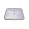 Nantucket Sinks 18 Inch x 12 Inch Glazed Bottom Undermount Rectangle Ceramic Sink In White GB-18x12-W - alternate 3